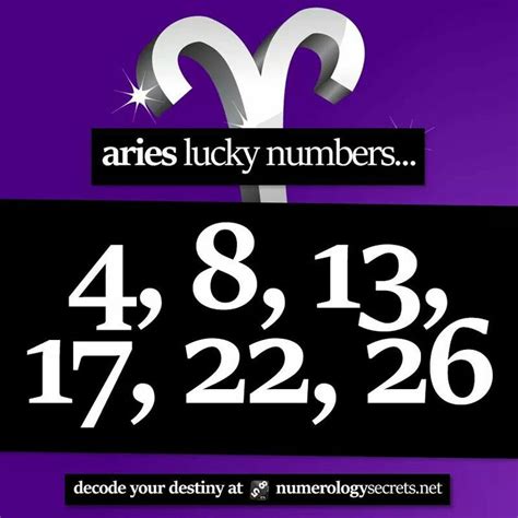 3 lucky numbers for aries